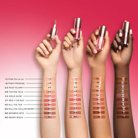 Lancôme Lip Idôle JuicyTreat with Lip Shaper pairing for bold shine.