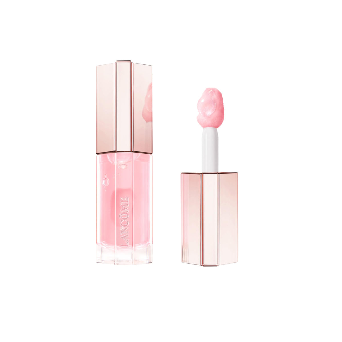Lancôme Lip Idôle JuicyTreat bottle close-up with instant glossy shine.
