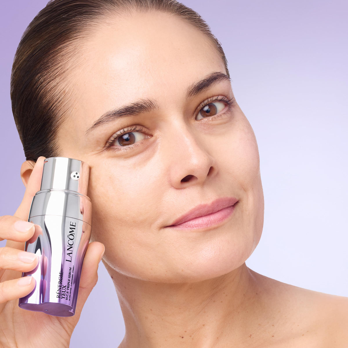 Lancôme Rénergie H.C.F. Triple Serum Eye morning routine use.