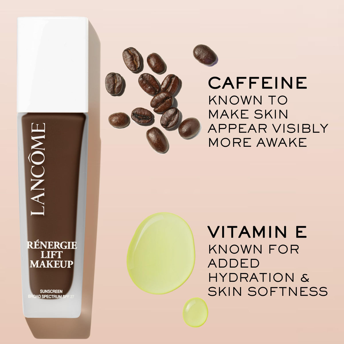 Lancôme Renergie Lift Foundation delivers a radiant glow with long-wear performance.