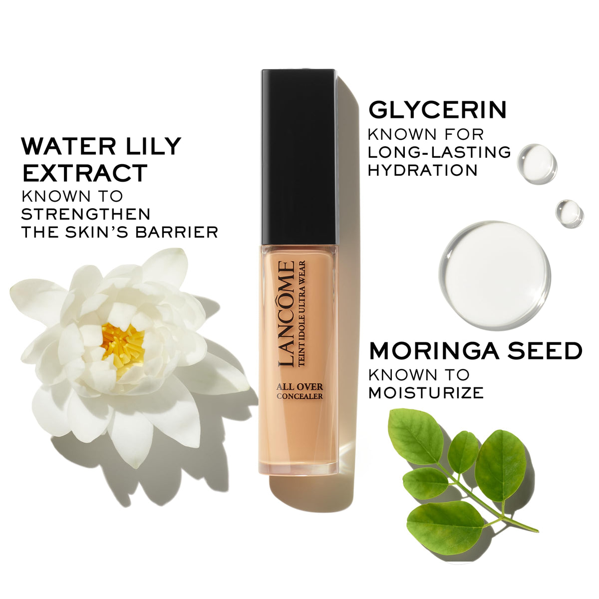 Lancôme Teint Idole Ultra Wear long-wearing hydration demonstration