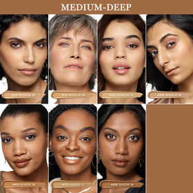 Lancôme Teint Idole Ultra Wear swatches showing shade 435 Bisque Warm