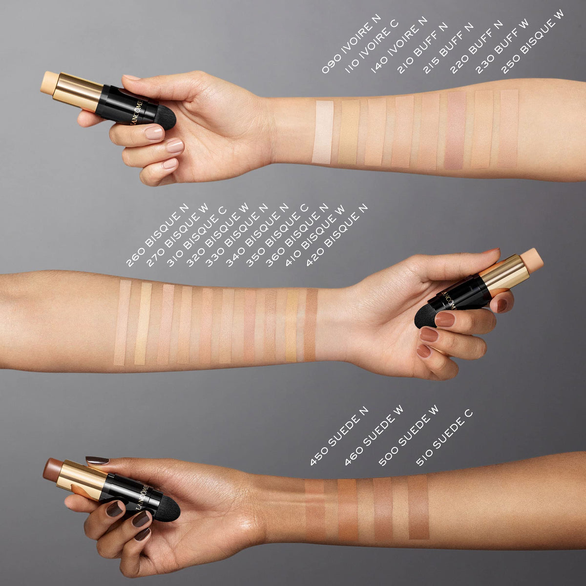 Lancôme Teint Idole Ultra Wear Foundation Stick demonstrating 24h wear in action.