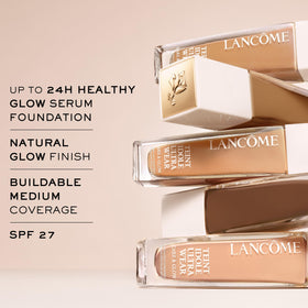 Lancôme Teint Idole Ultra Wear SPF-27 bottle label indicating broad protection