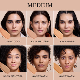 Lancôme Teint Idole Ultra Wear texture-blend demonstrates buildable coverage