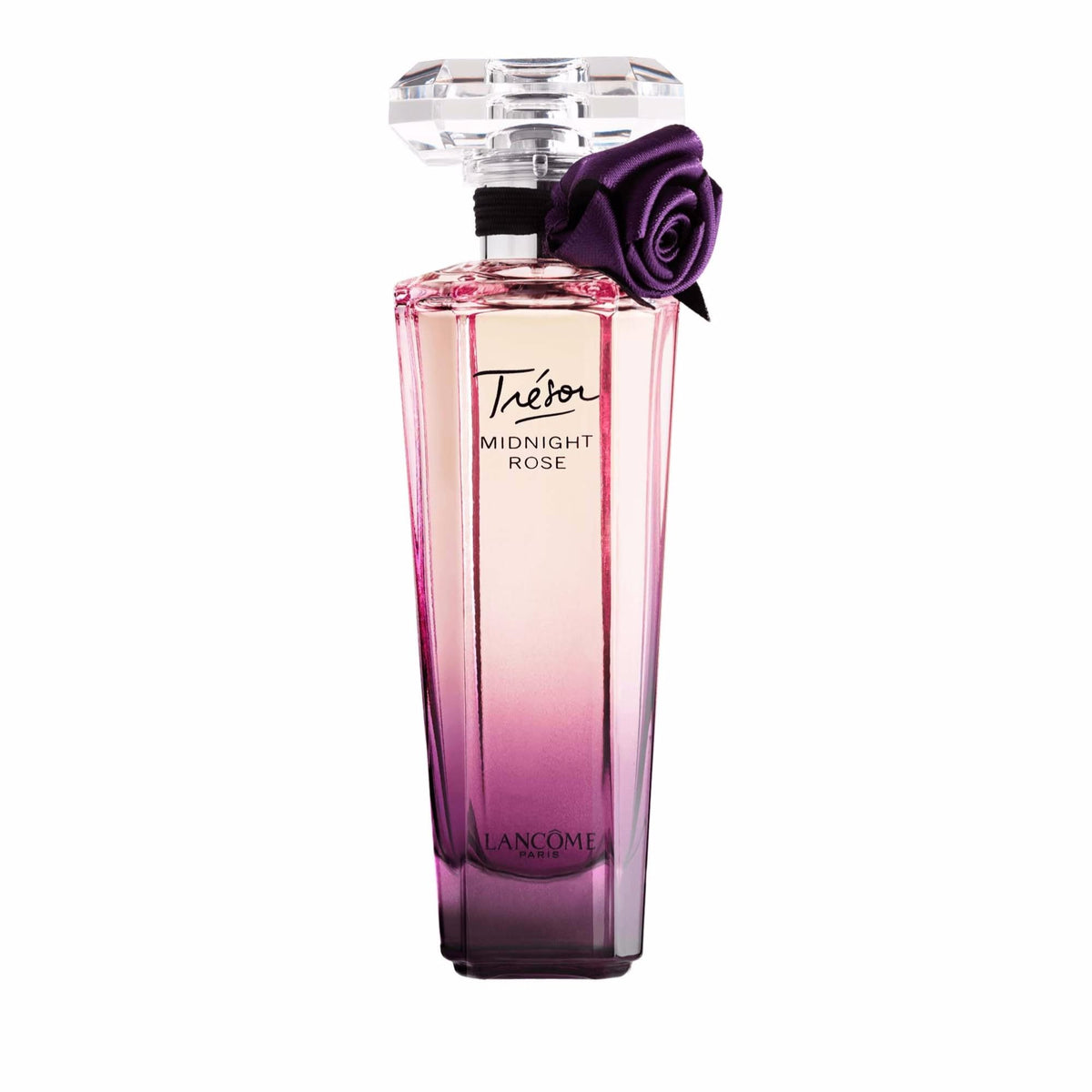 Lancôme Trésor Midnight EDP bottle front view, ideal for elegant evening wear.