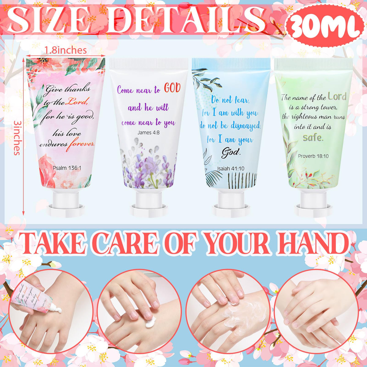 Landhoow 72-pack bulk hand cream ready for sharing.