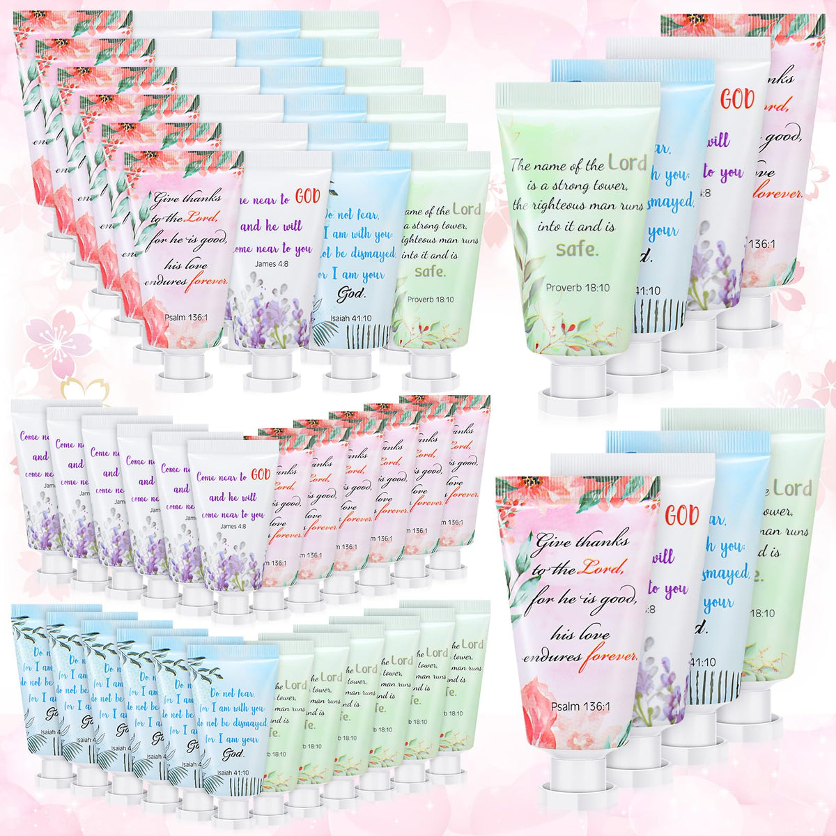 Landhoow hand cream gift set packaging with watercolor flowers for gifting occasions.