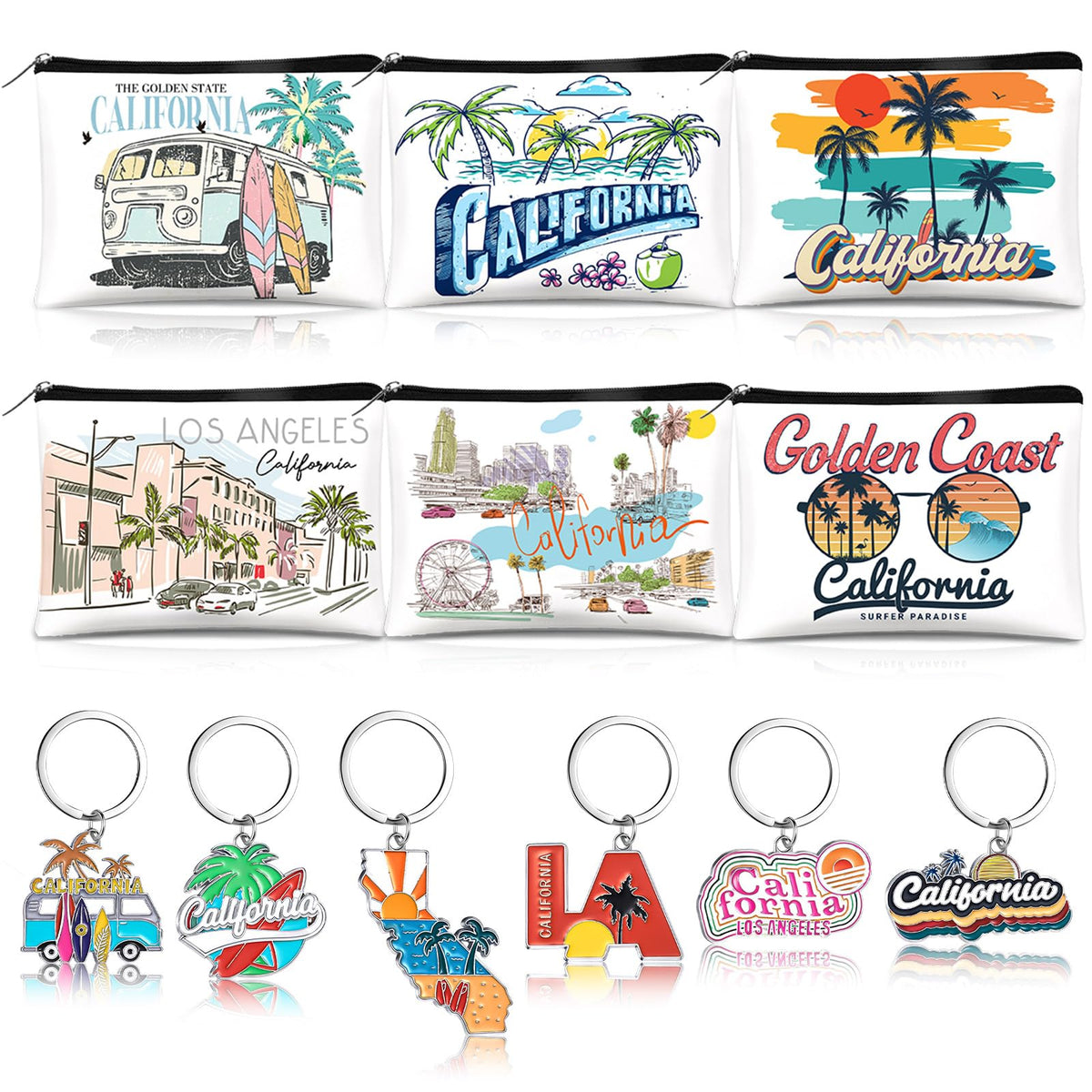 Landical California cosmetic bag design 1 for durable makeup storage on the go