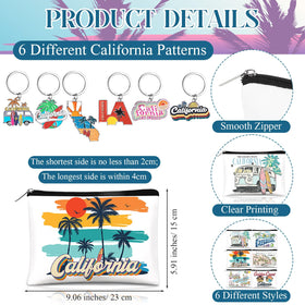Landical California cosmetic bag design 2 ideal travel pouch and gift