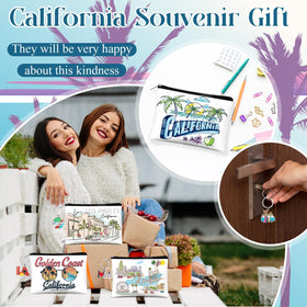 Landical California metal keychain design 3 vibrant finish for gifts
