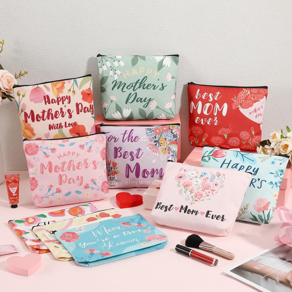 Landical Mother's Day gift set of canvas bags for gifting.