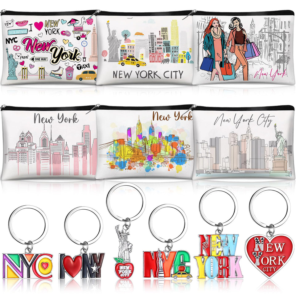 Landical New York cosmetic bag design 1 durable canvas for everyday makeup storage