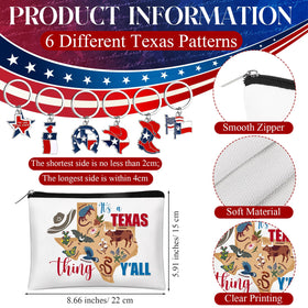 Landical Texas cosmetic bag design 2: vibrant travel organizer for essentials