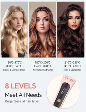 LANDOT anti-scald protection keeps fingers safe during self curling sessions.