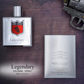 Lane Frost Legendary Cologne packaging box demonstrates USA-made heritage and premium presentation.