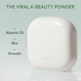 Laneige Neo Blurring Powder loose powder absorbs shine for a blur.