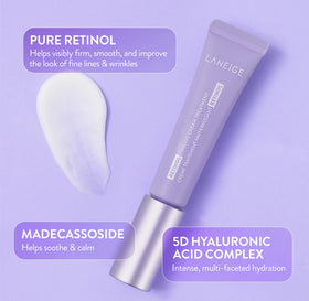 Open jar of Laneige cream showcasing texture and consistency