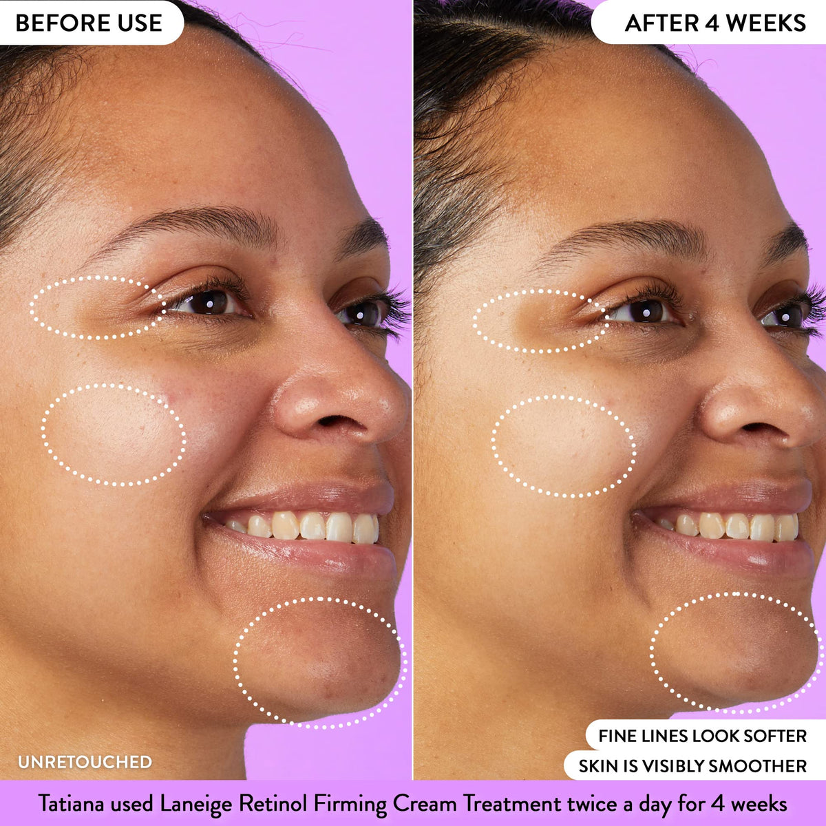 Laneige Retinol Firming Cream label close-up highlighting key ingredients