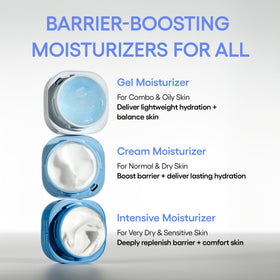 Laneige Water Bank Blue Hyaluronic Gel mini application scene demonstrating soothing ritual.