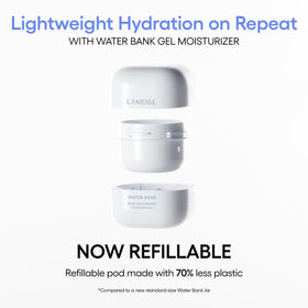 Laneige Water Bank Blue Hyaluronic Gel mini deep-sea algae-derived hydration boost.