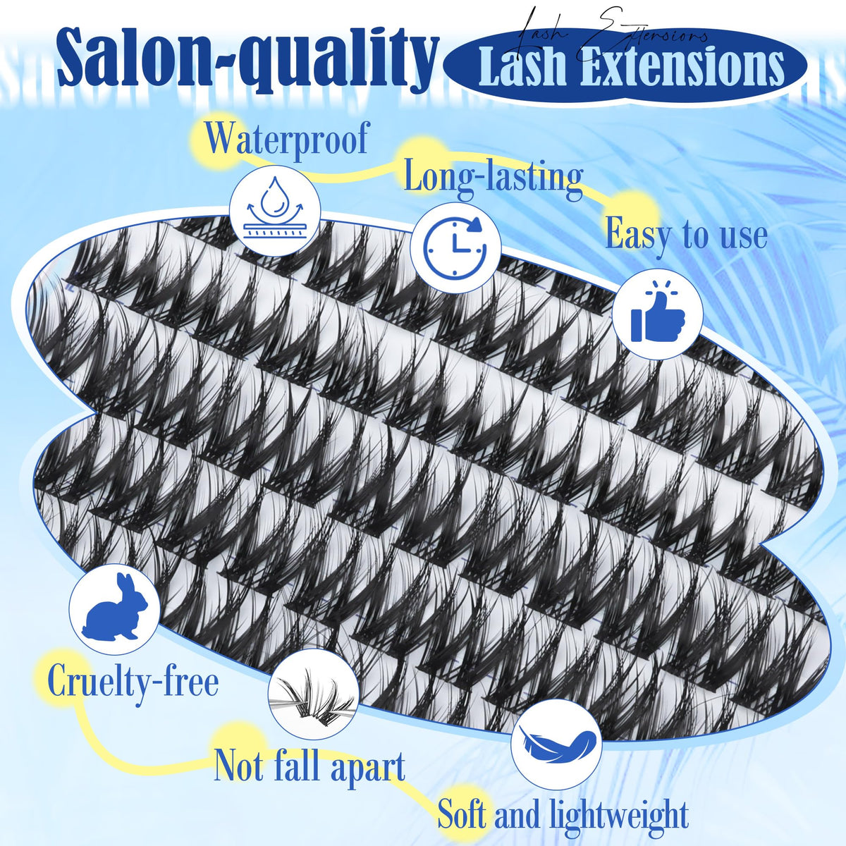Lanflower clump-free hold helps long-lasting, reliable wear.