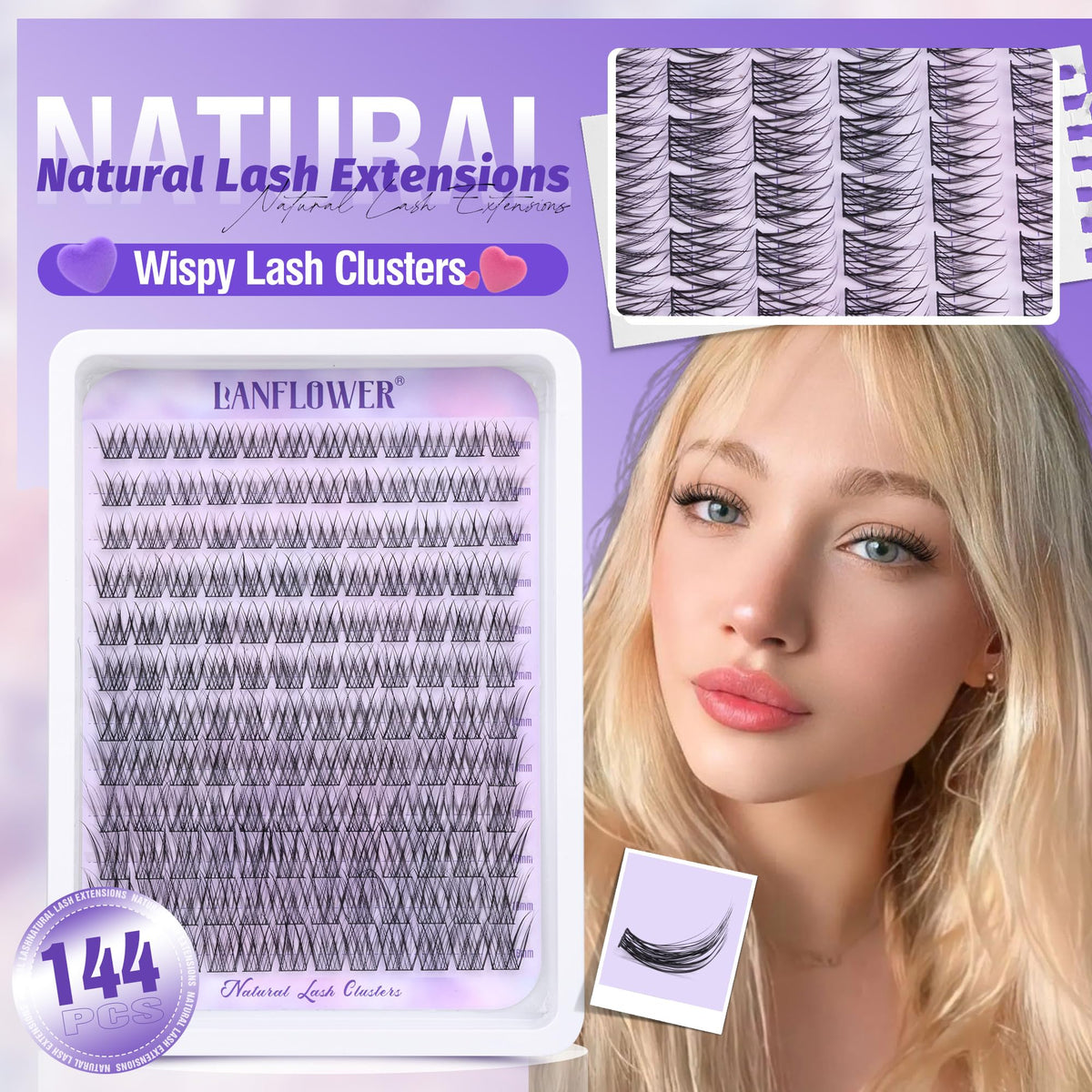 LANFLOWER lash remover for easy cleanup after lash sessions.