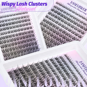 Lanflower Lash Tweezers included tool aiding precise cluster placement.