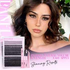 LANFLOWER Lightweight Comfort Lashes stay gentle on natural lashes through wear.