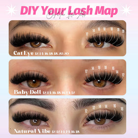 LANFLOWER Manga-wispy look delivers dramatic yet fluttery volume with spikes.