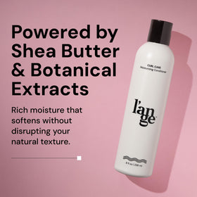 L'ANGE HAIR Curl Care Enhancing Conditioner pump-dispense close-up for easy application.
