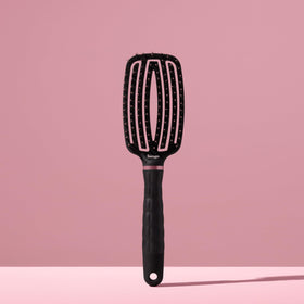 L'ANGE HAIR detangling paddle brush delivers smooth shine and reduced frizz.