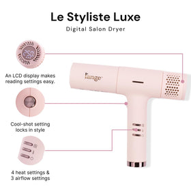 L'ANGE HAIR Le Styliste Luxe diffuser attached for salon-like blowouts.