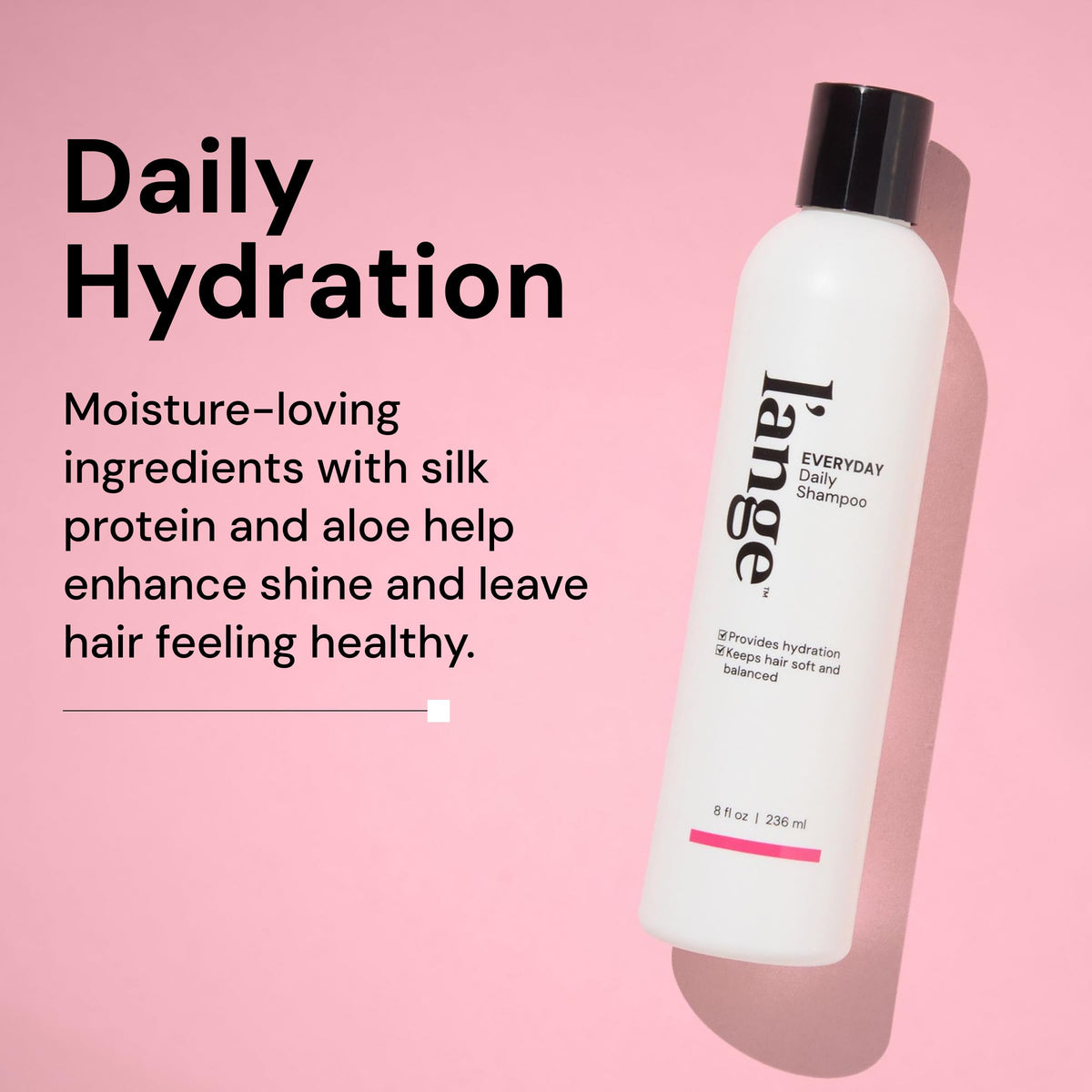 Foamy lather from L'ANGE HAIR Everyday Daily Shampoo for a clean feel