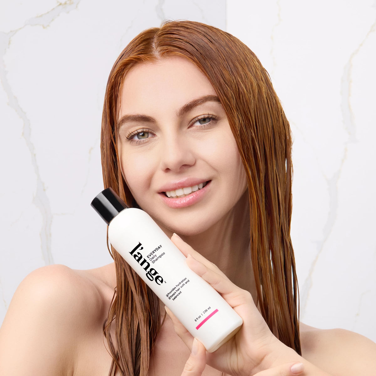 Shiny, smooth strands after using L'ANGE HAIR Everyday Daily Shampoo