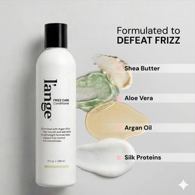 L'ANGE HAIR frizz control close-up emphasising softer, manageable texture.