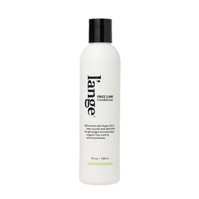 L'ANGE HAIR Frizz Care smoothing conditioner bottle for frizz control.