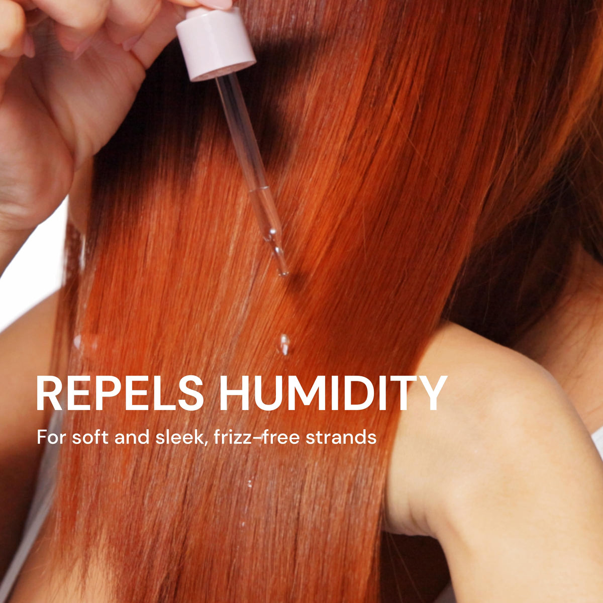 L'ANGE HAIR Glass Hair protectant spray applied to damp hair before blow-drying.