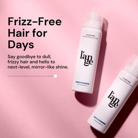 L'ANGE HAIR Glass Hair spray applied to the label with usage guidance.