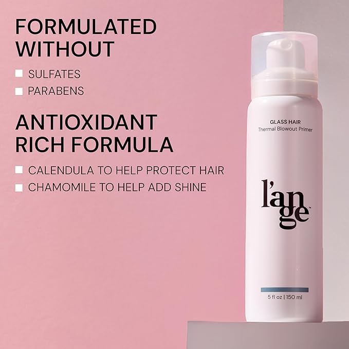 L'ANGE HAIR Glass Hair adds instant shine without weighing hair down.
