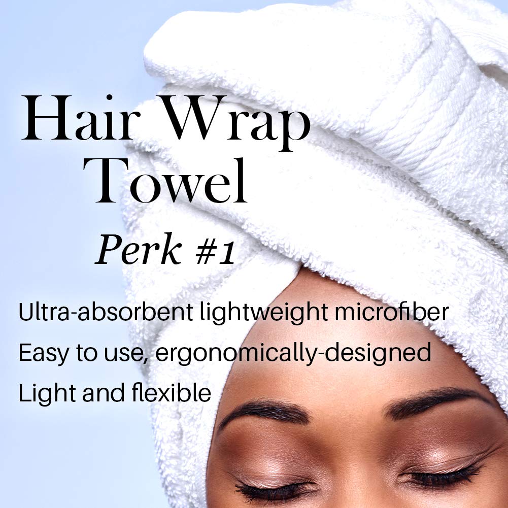L'ANGE HAIR wrap showing frizz control after washing and drying.