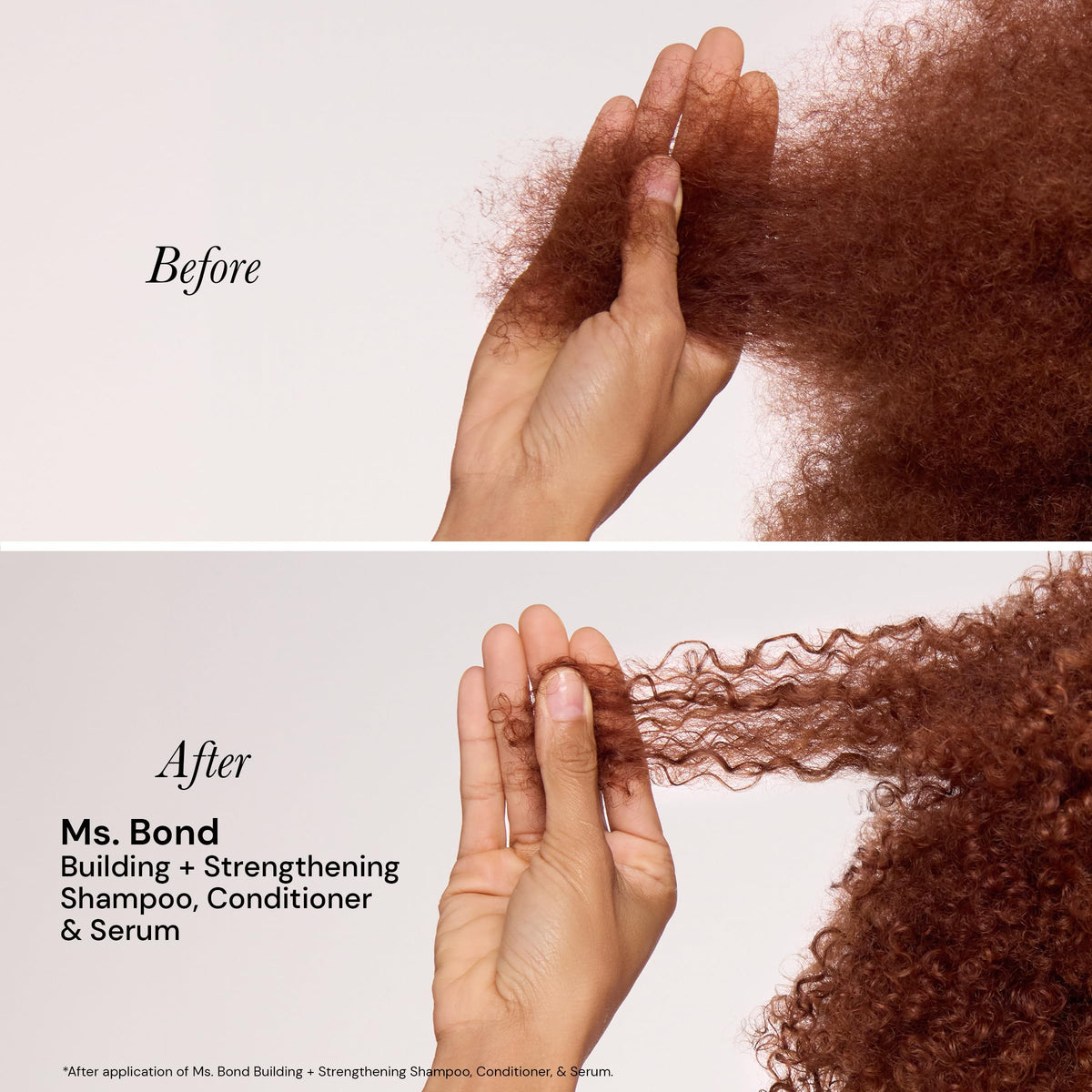 Ms Bond heat protection helps guard against styling heat during use