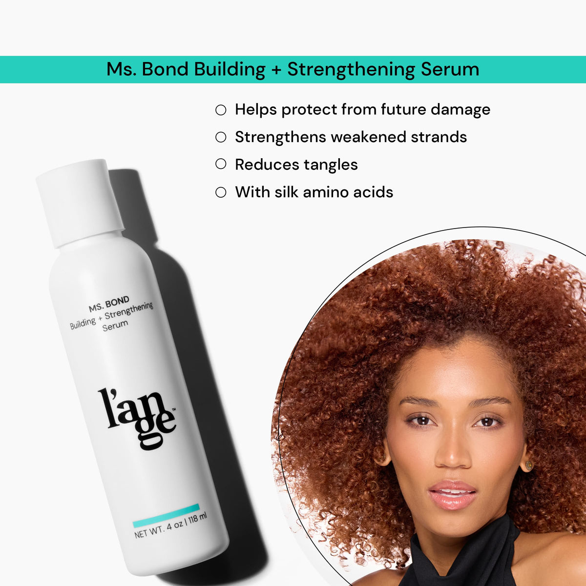 Ms Bond serum texture shows a smooth, creamy consistency for detangling