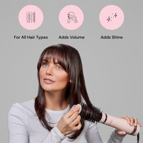 L'ANGE HAIR 75mm oval base creates voluminous waves with fast drying