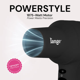 L'ANGE PowerStyle Turbo Ionic Dryer with concentrator attachment for sleek finishes