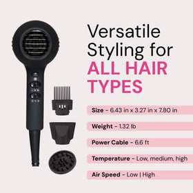 L'ANGE PowerStyle Turbo Ionic Dryer durable professional motor for lasting performance