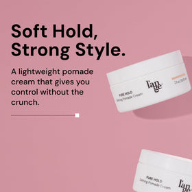 Lange Hair Pure Shape Sculpting Paste tube adds flexible texture and volume