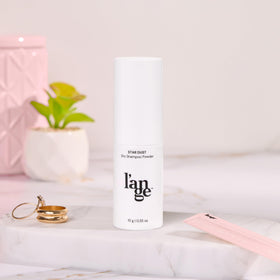 L'ANGE HAIR Star Dust Dry Shampoo Powder no-residue option for quick touchups.