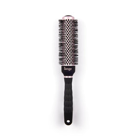 L'ANGE HAIR VolumePro brush in use demonstrates detangling and smooth results.