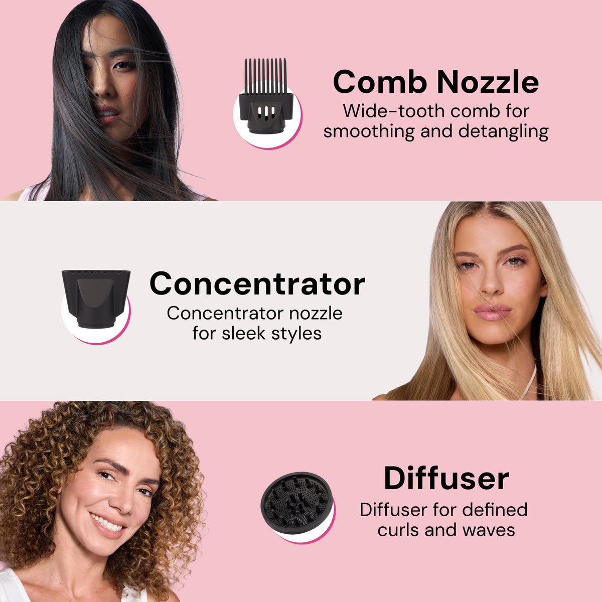Cool-shot button on the PowerStyle Turbo Ionic Hair Dryer to lock in style.